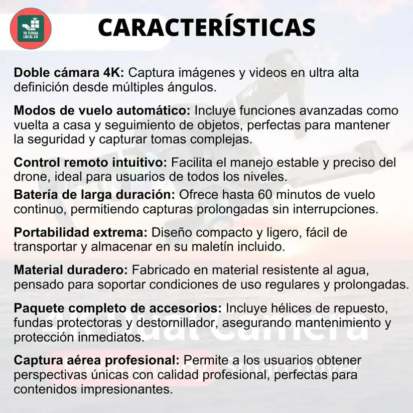 NUEVO DRONE W8 PRO MAX 2025 CON INTELIGENCIA ARTIFICIAL + ESTUCHE DE REGALO